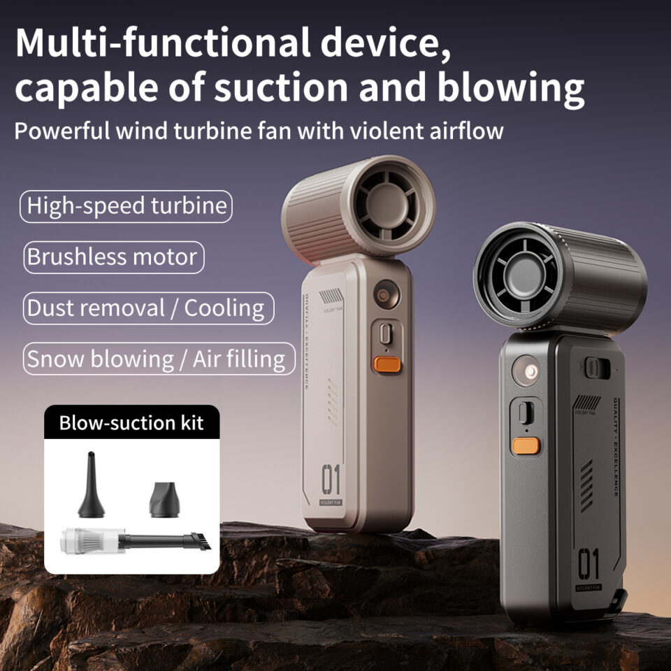 Fivechord WF-01 Multi-functional Turbo Jet Fan - 110,000 RPM High-Speed Brushless Motor Air Blower