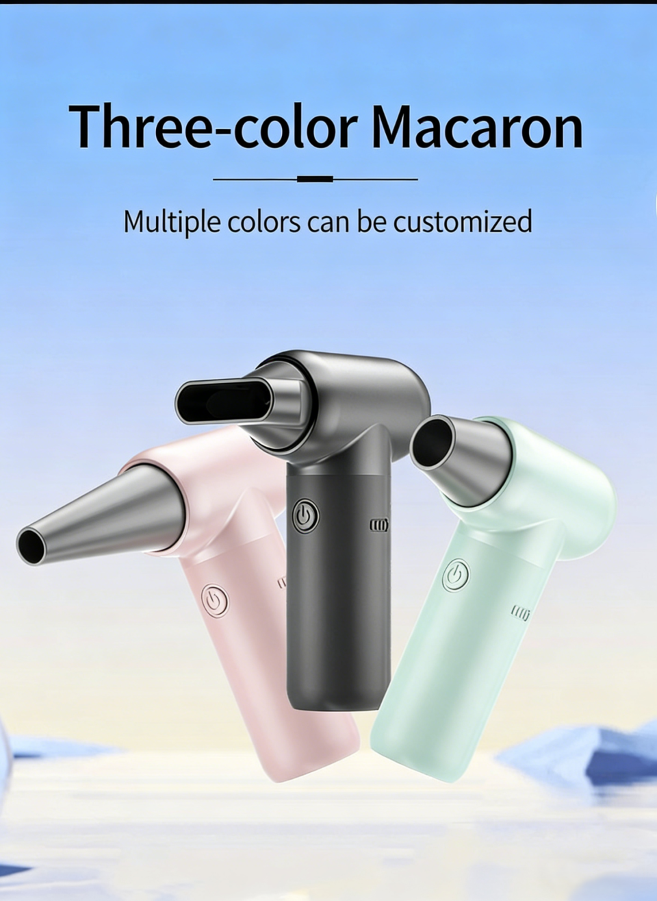 Fivechord WX-01 Multi-color Mini Turbo Jet Fans - Customizable Handheld Violent Fan for Wholesale